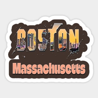 Boston Massachusetts Sticker